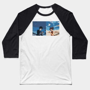 Your Name. Mitsuha and Taki Baseball T-Shirt